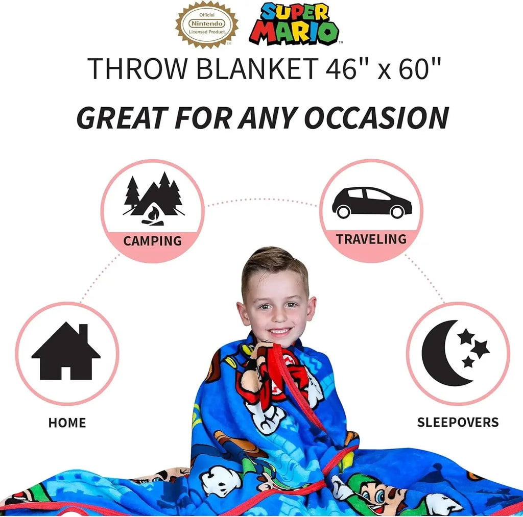 Super Soft Plush Throw Blanket