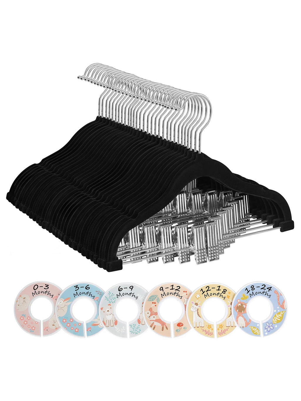 Kids Hangers - 6 Clothes Dividers