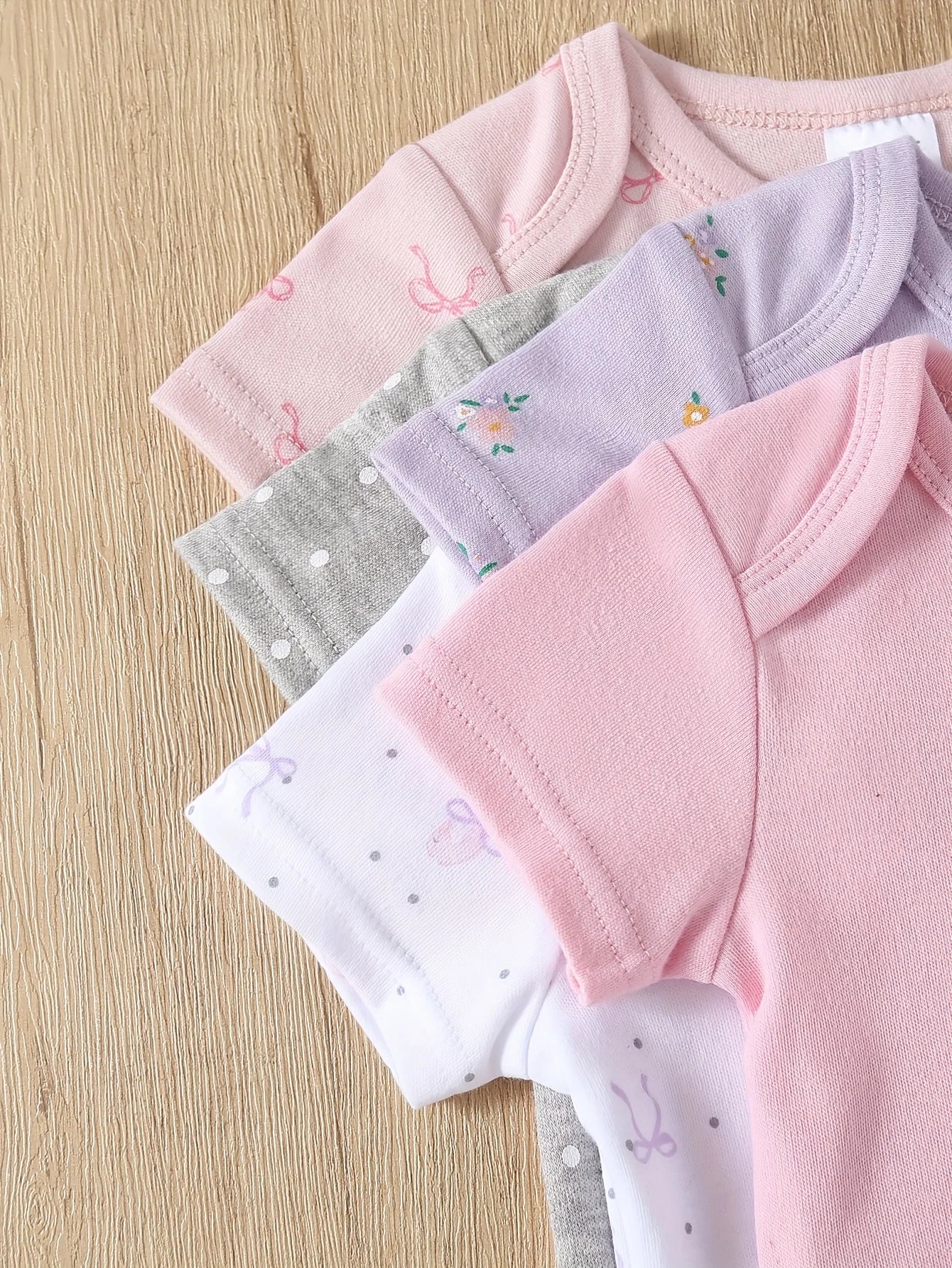 5pcs Baby Girl Onesies Set
