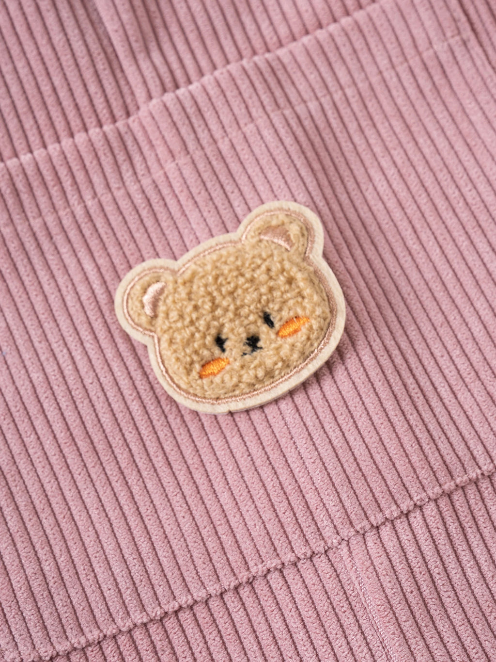 Toddler Denim Dungarees with Bear Patchwork Detail