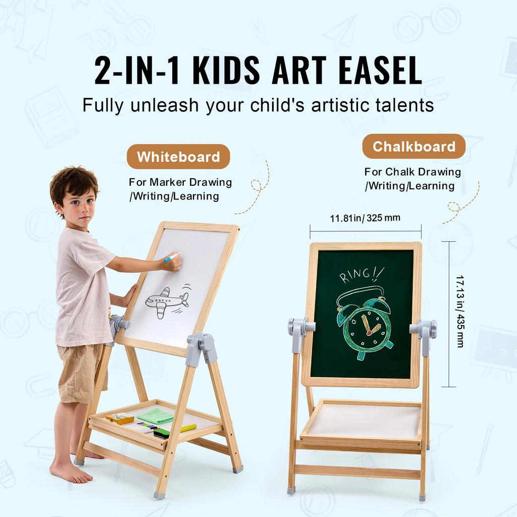Standing Magnetic Drawing Board with Painting Accessories