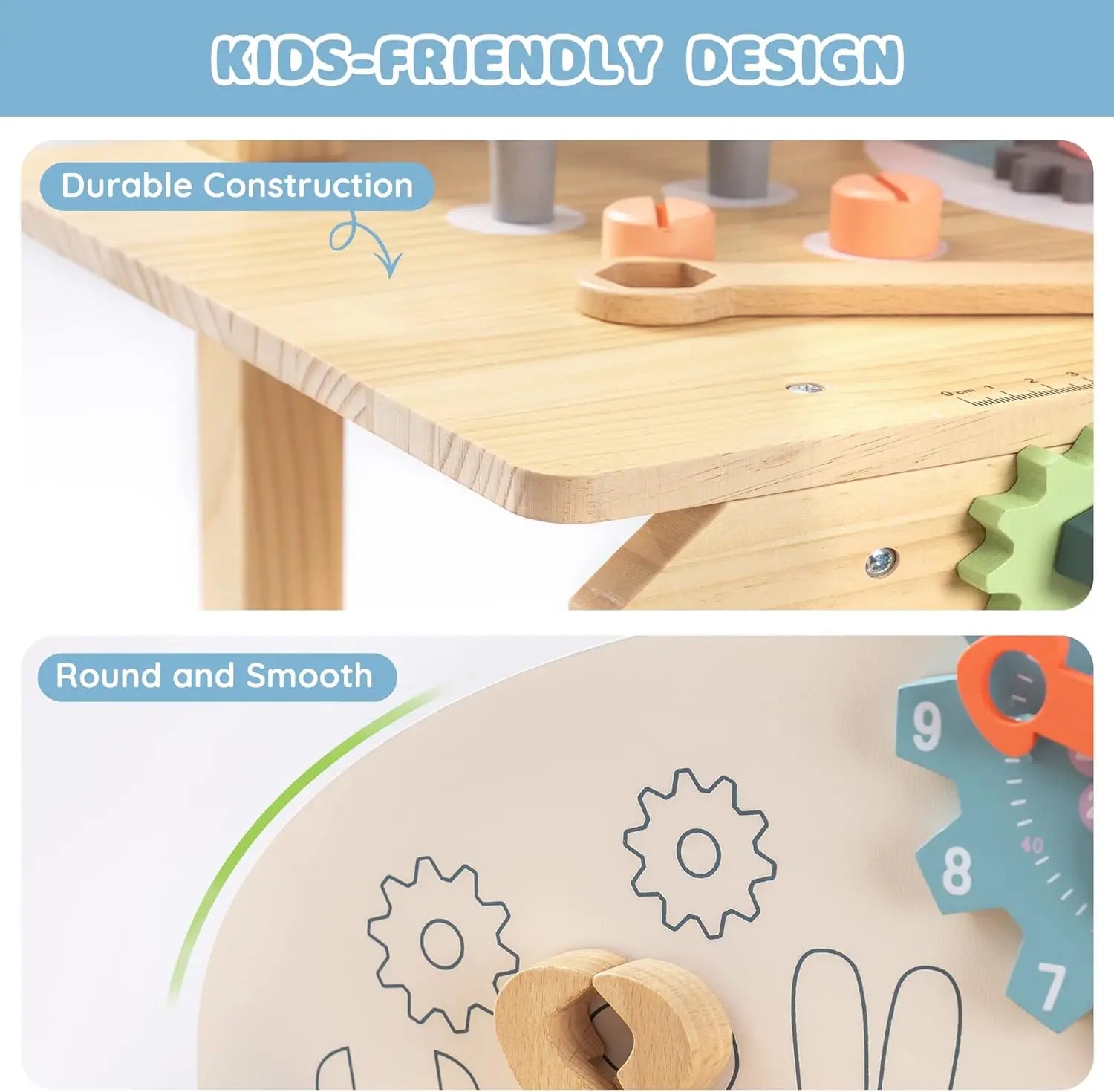 41 Piece Wooden Tool Bench Set