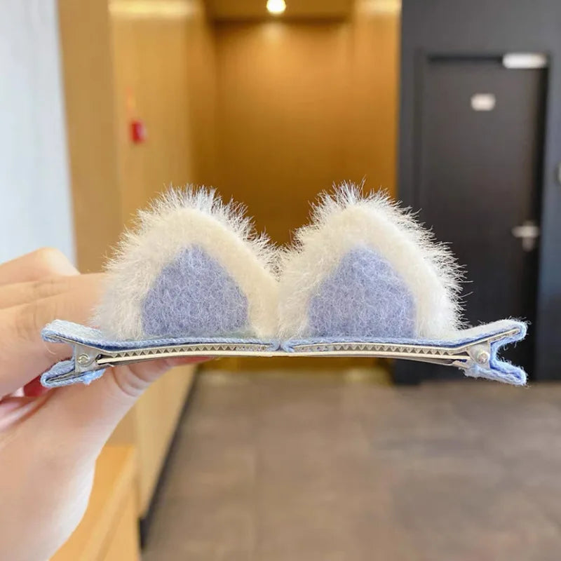 Plush Cat's Ears Hair Clip