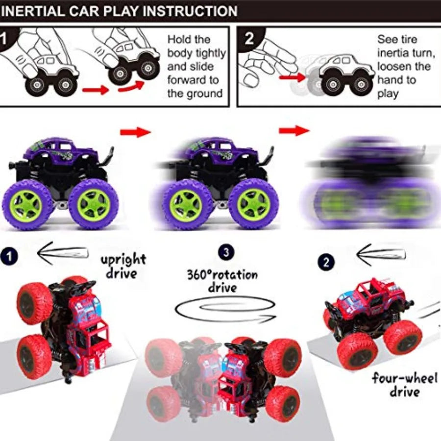 4 Pack Pull Back Trucks