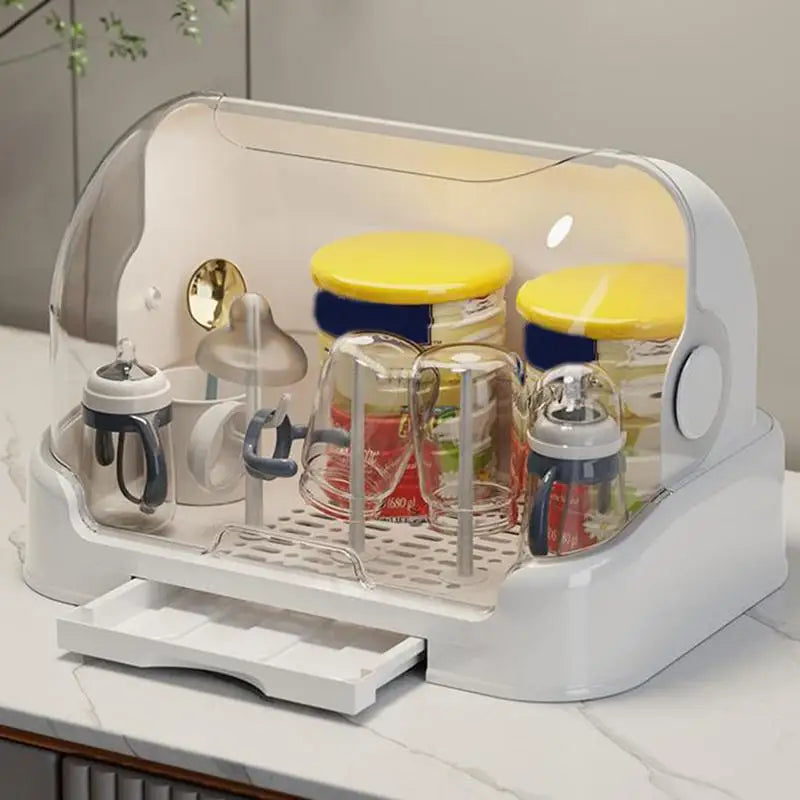Dust-Proof Baby Bottle Drying Rack