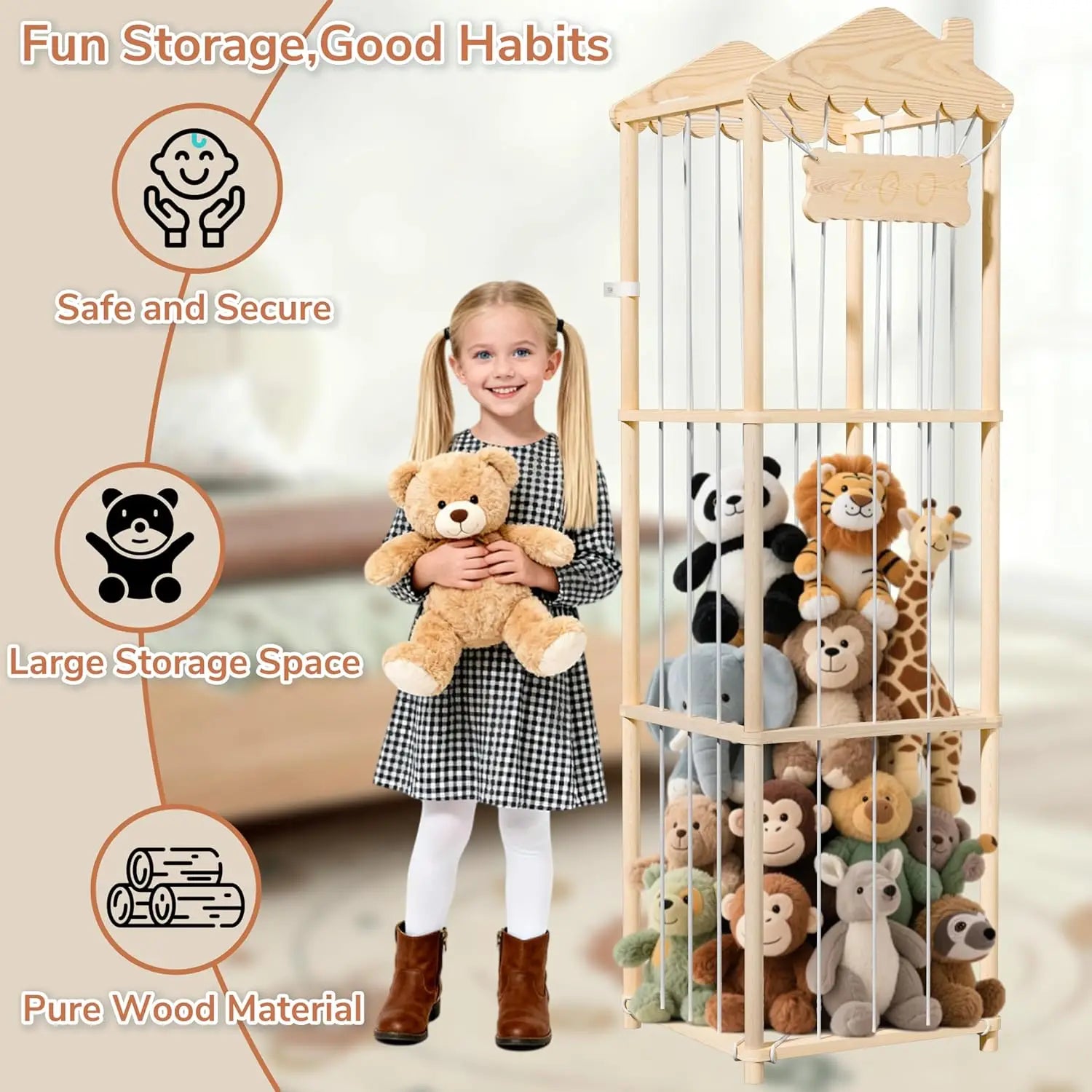 Wood Stuffed Animal/Toy Storage