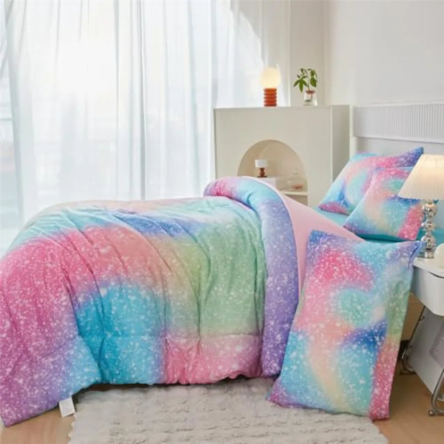 6 Pcs Colorful Comforter Set