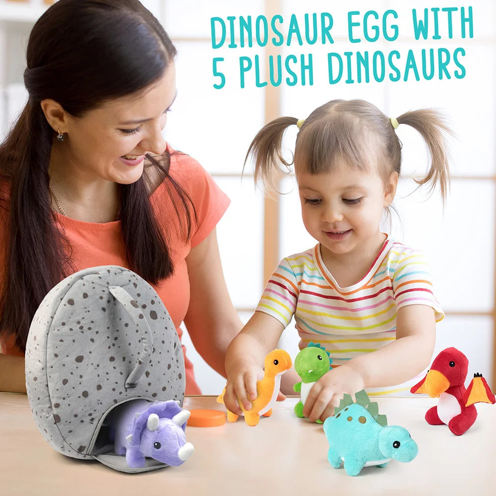 5 Small Dinosaur With Egg Bag