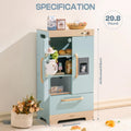 Kitchen Fridge Refrigerator with Ice Dispenser Wooden
