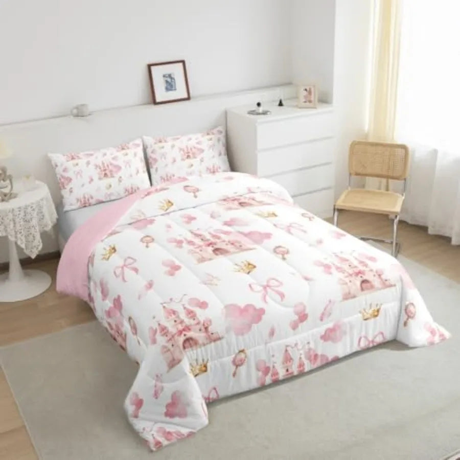 Pink Castle  Comforter Set