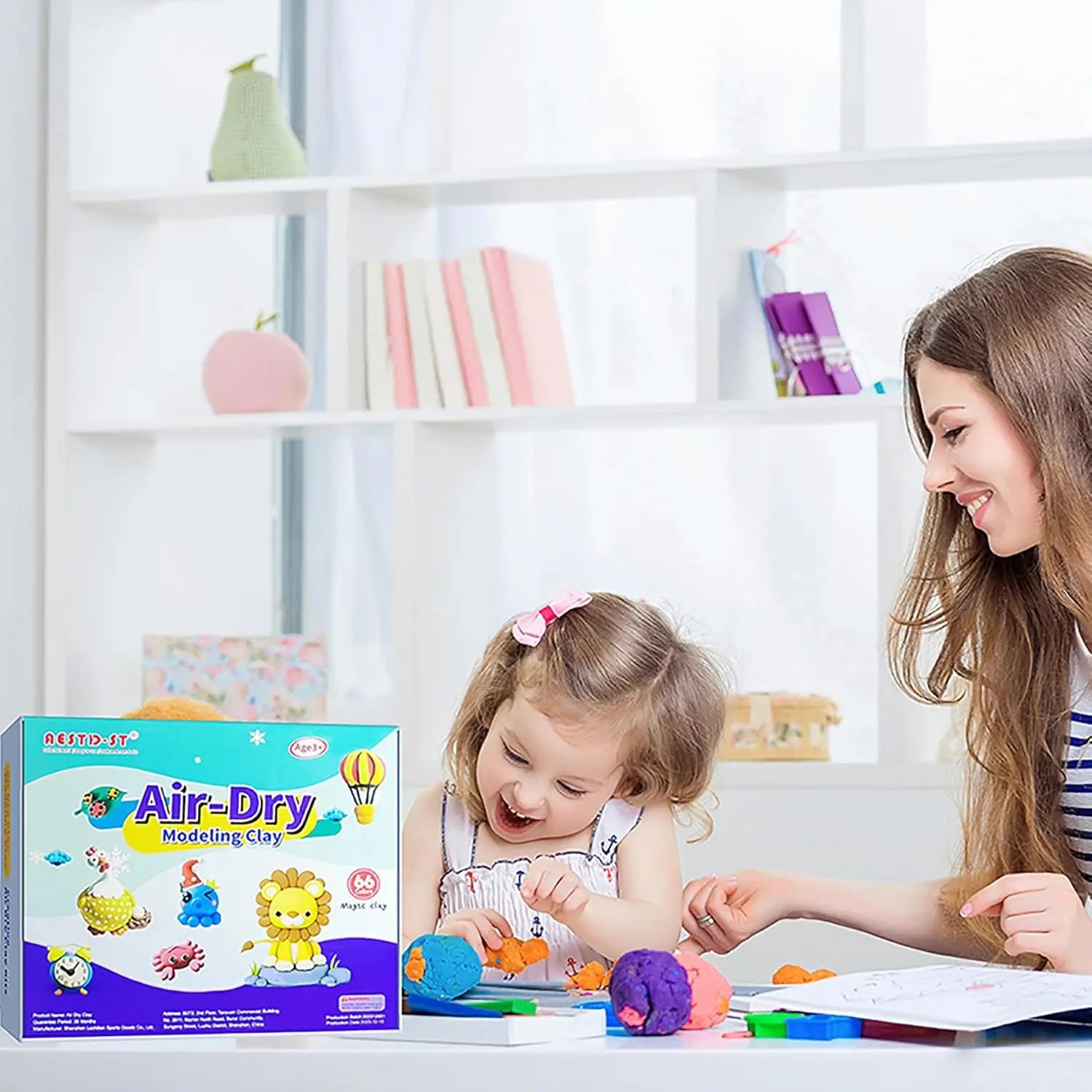 66 Color Air Dry Clay for Kids