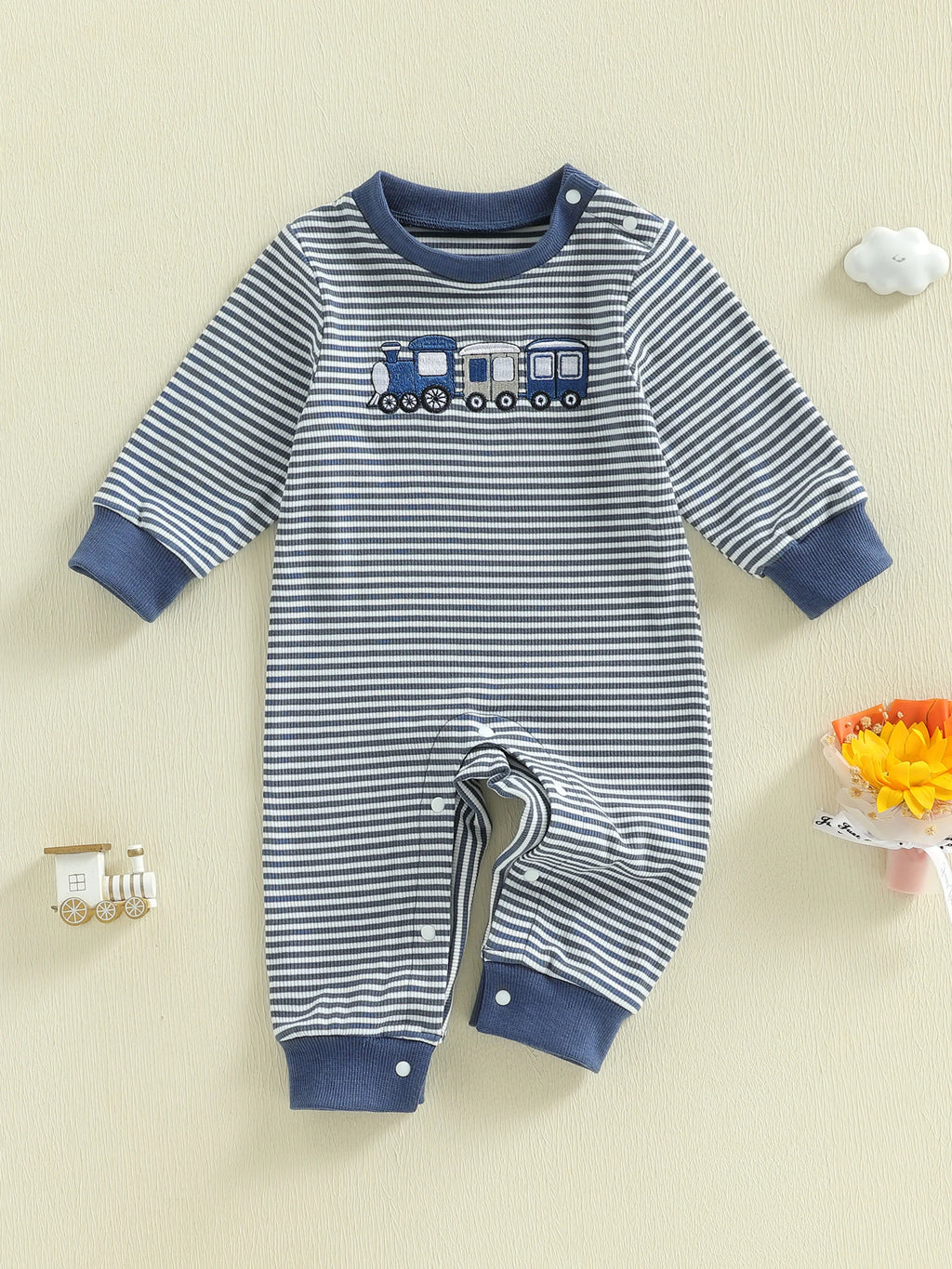 Fall Striped Playsuit