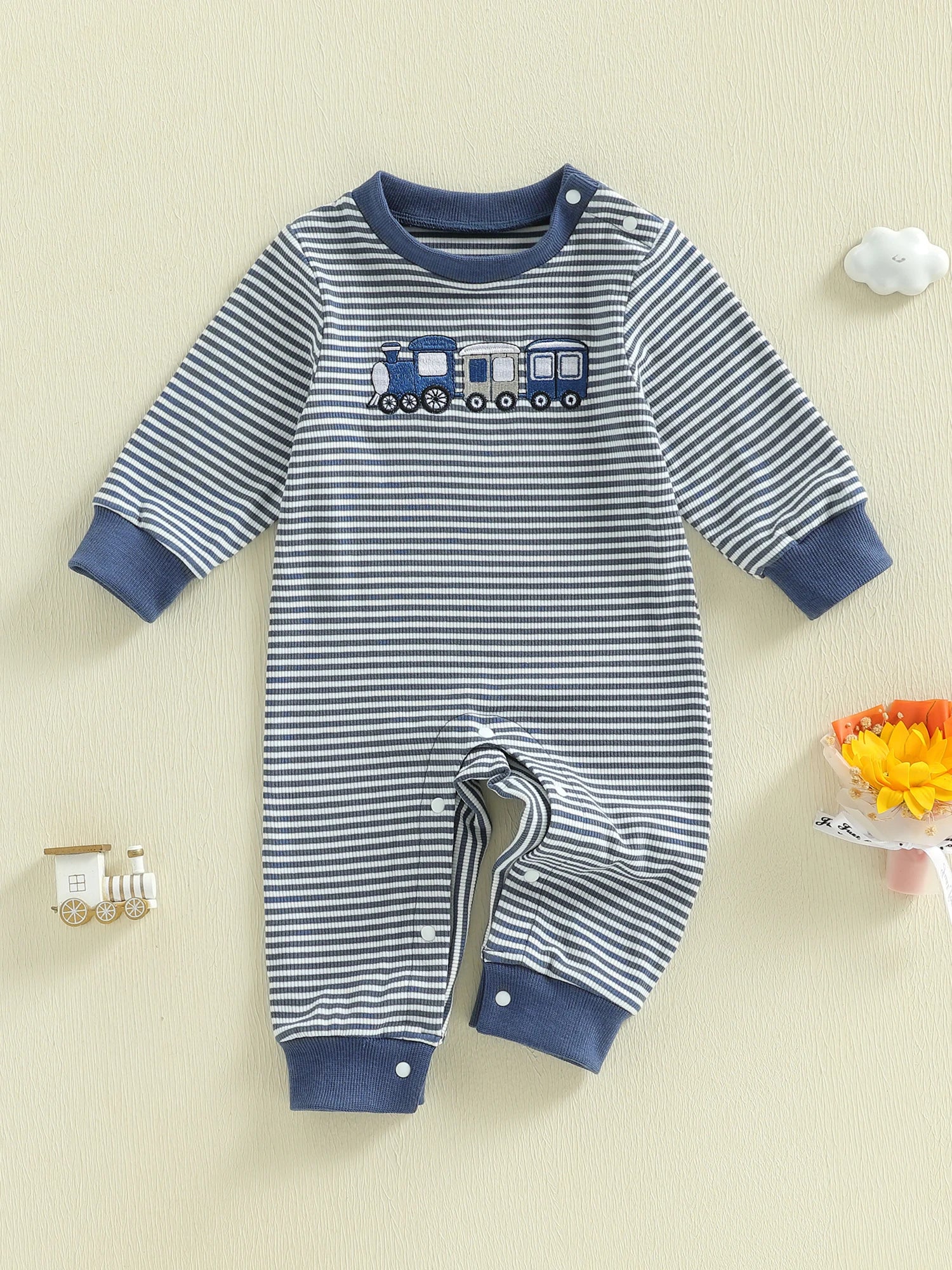 Fall Striped Playsuit