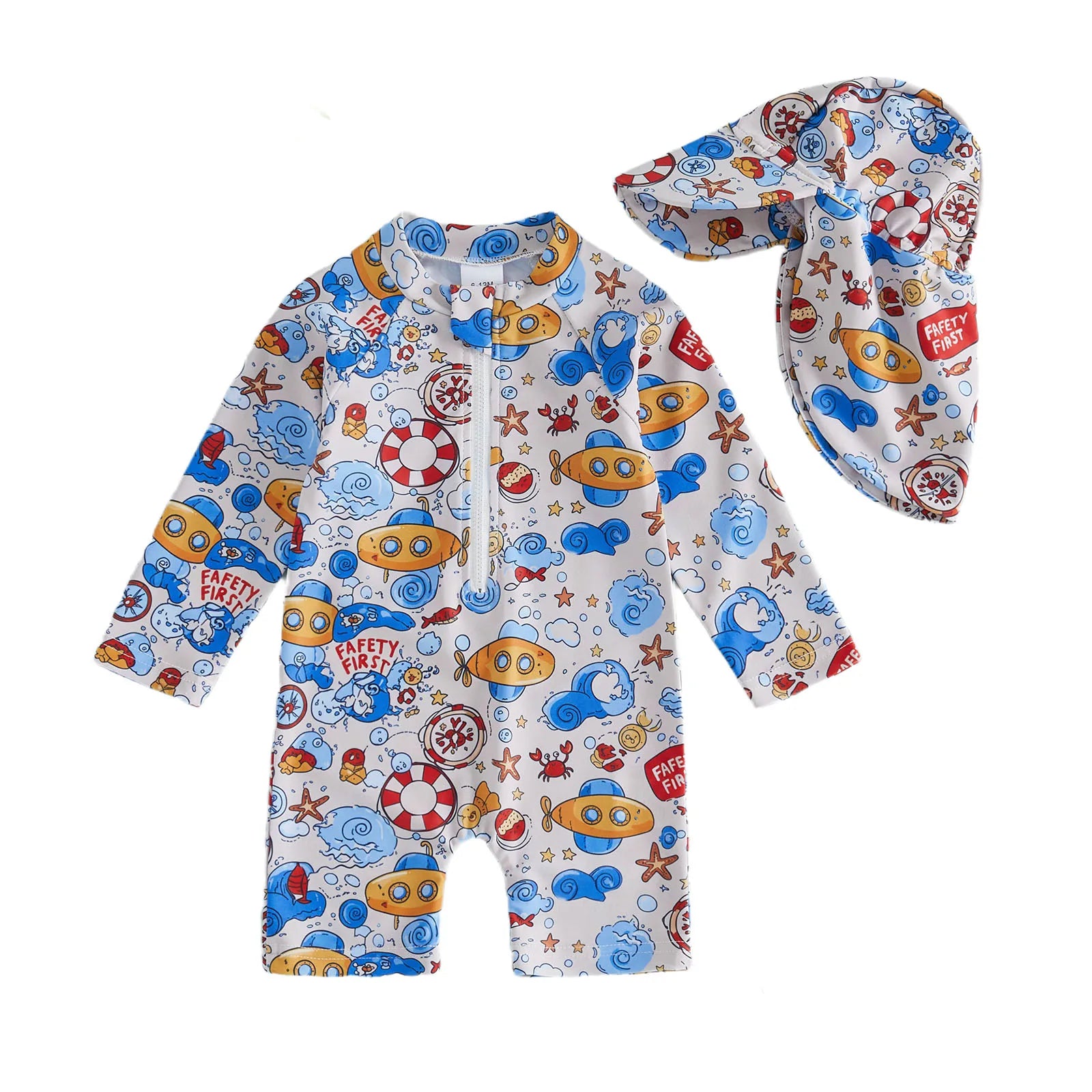 Baby Girl /Boy Rash Guard Swimsuit Set
