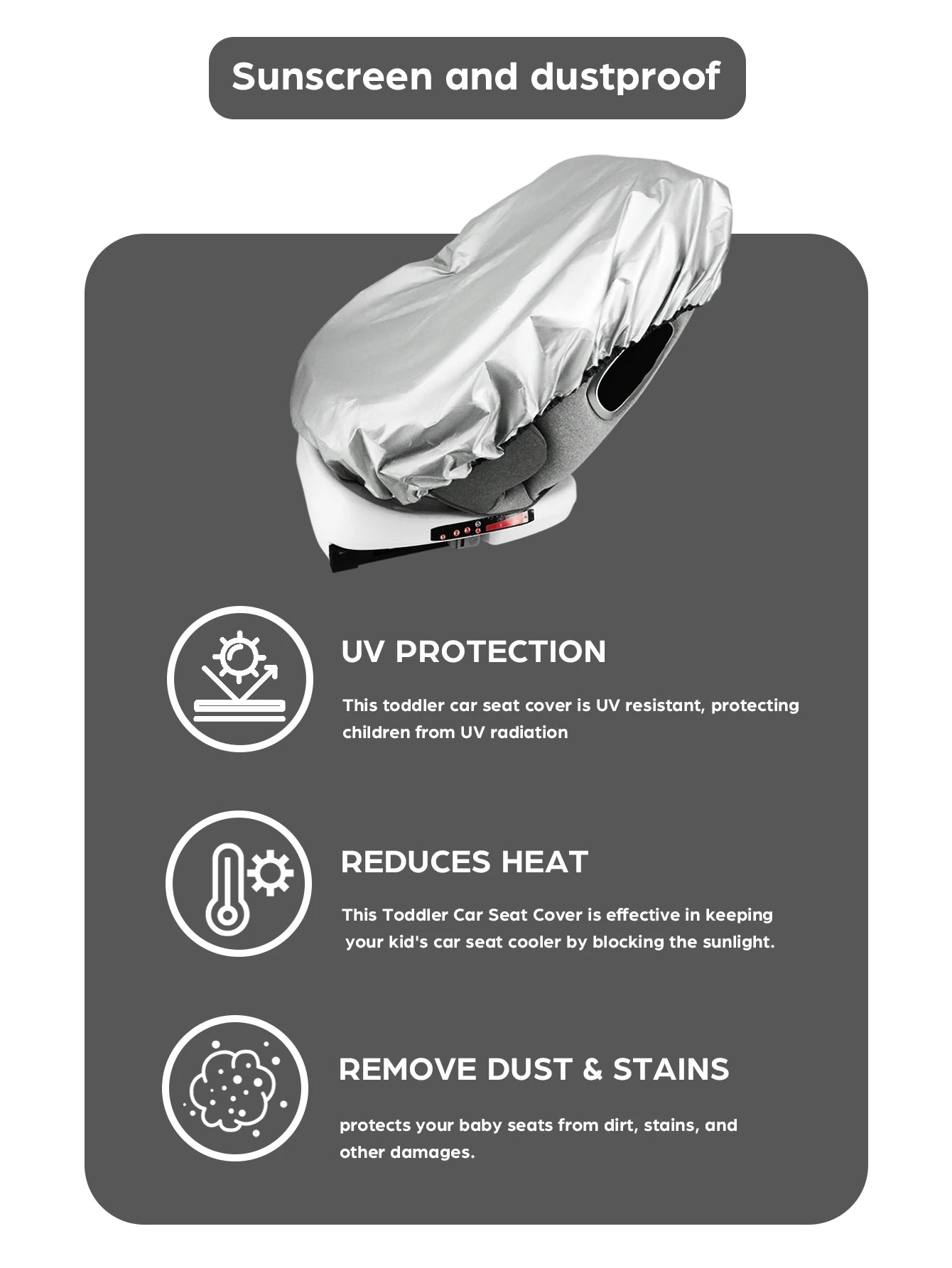 Car Seat Sun Shade Cover