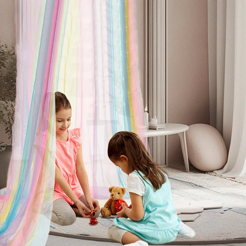 Rainbow Princess Tent Room Decor
