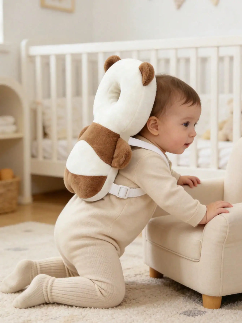 Adjustable Baby Head Protection Pad Backpack