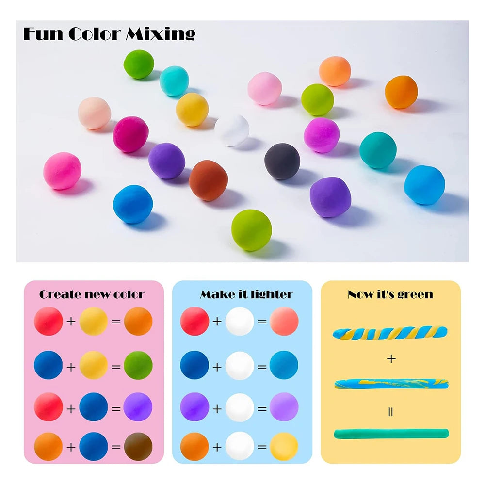 24 Colors Air Dry Clay