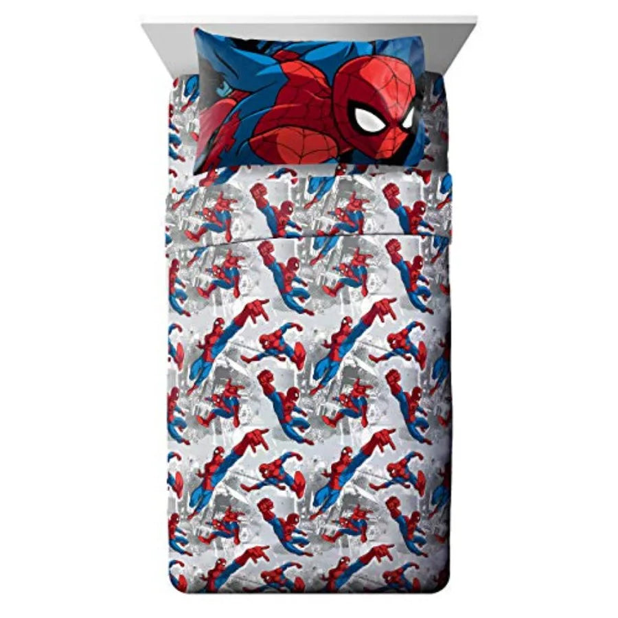 Spiderman 4 Pcs Bed Set