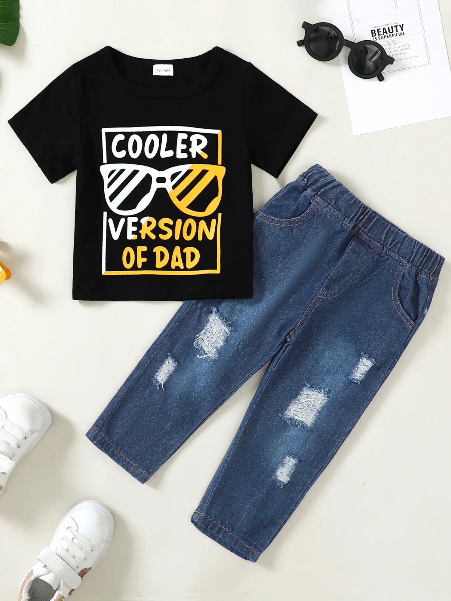 Boy's T Shirt and Jeans Pants Set