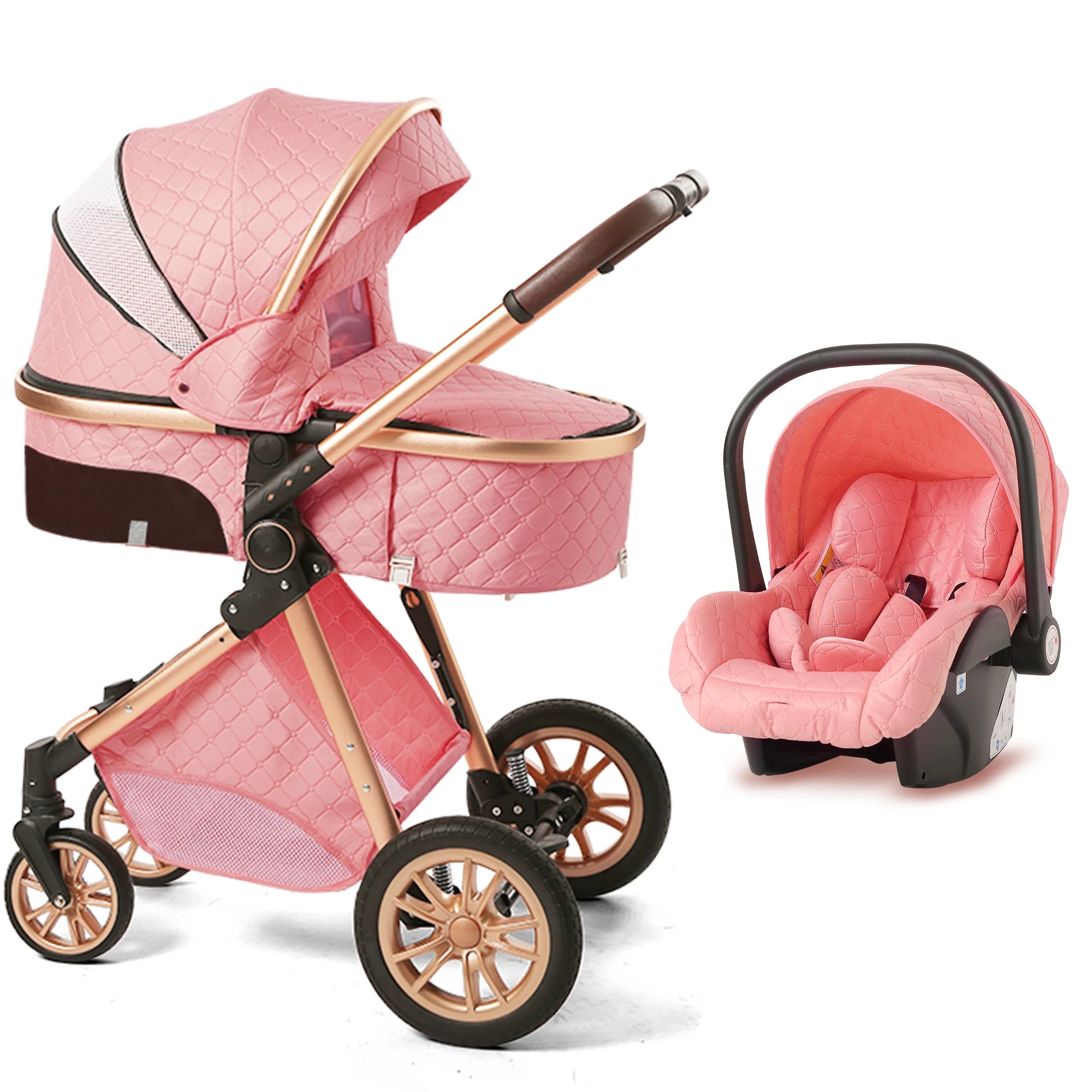 3 In 1 Luxury Baby Stroller & Car Seat