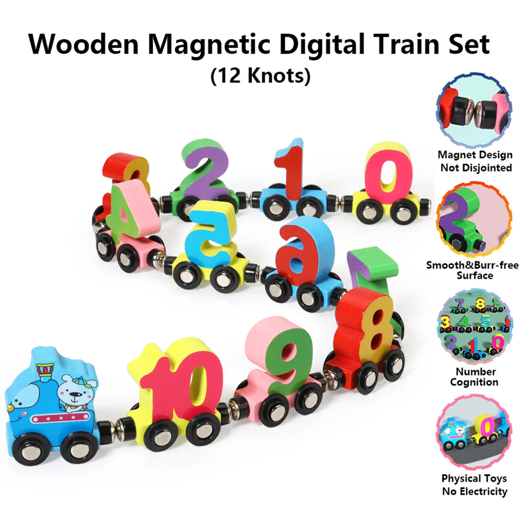 12PCS Magnetic Digital Train