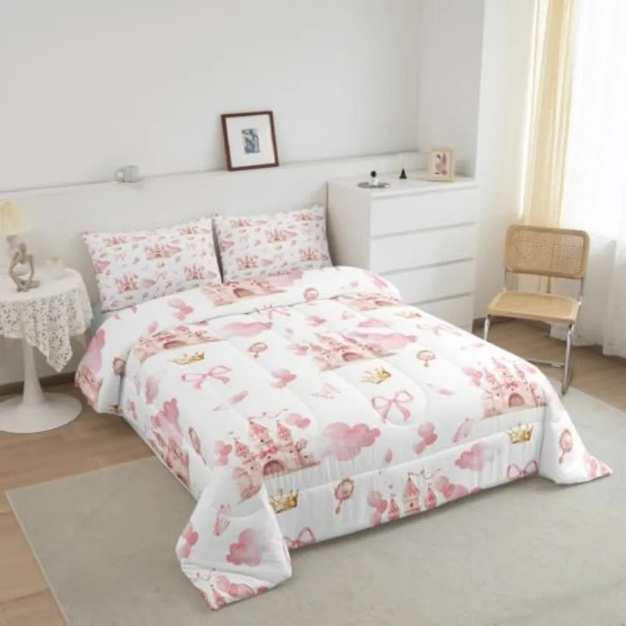 Pink Castle  Comforter Set