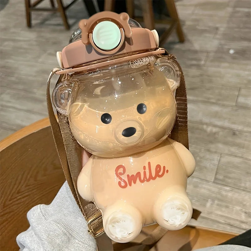 Large Capacity Cute Bear Water Bottle