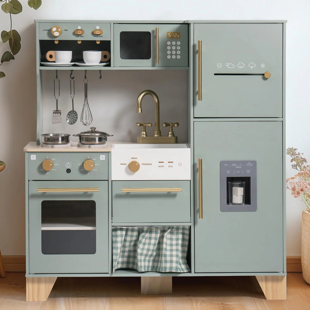 Corner Play Kitchen With Appliances & Utensils