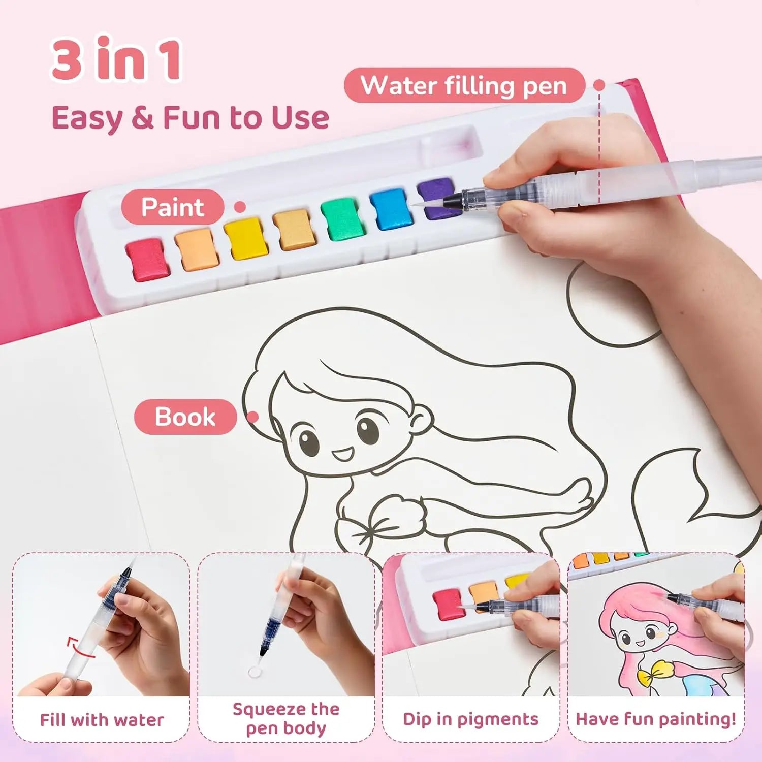 Watercolor Painting Set for Toddlers