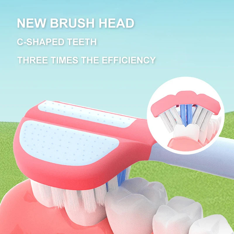 2pcs Three-sided Children's Toothbrush