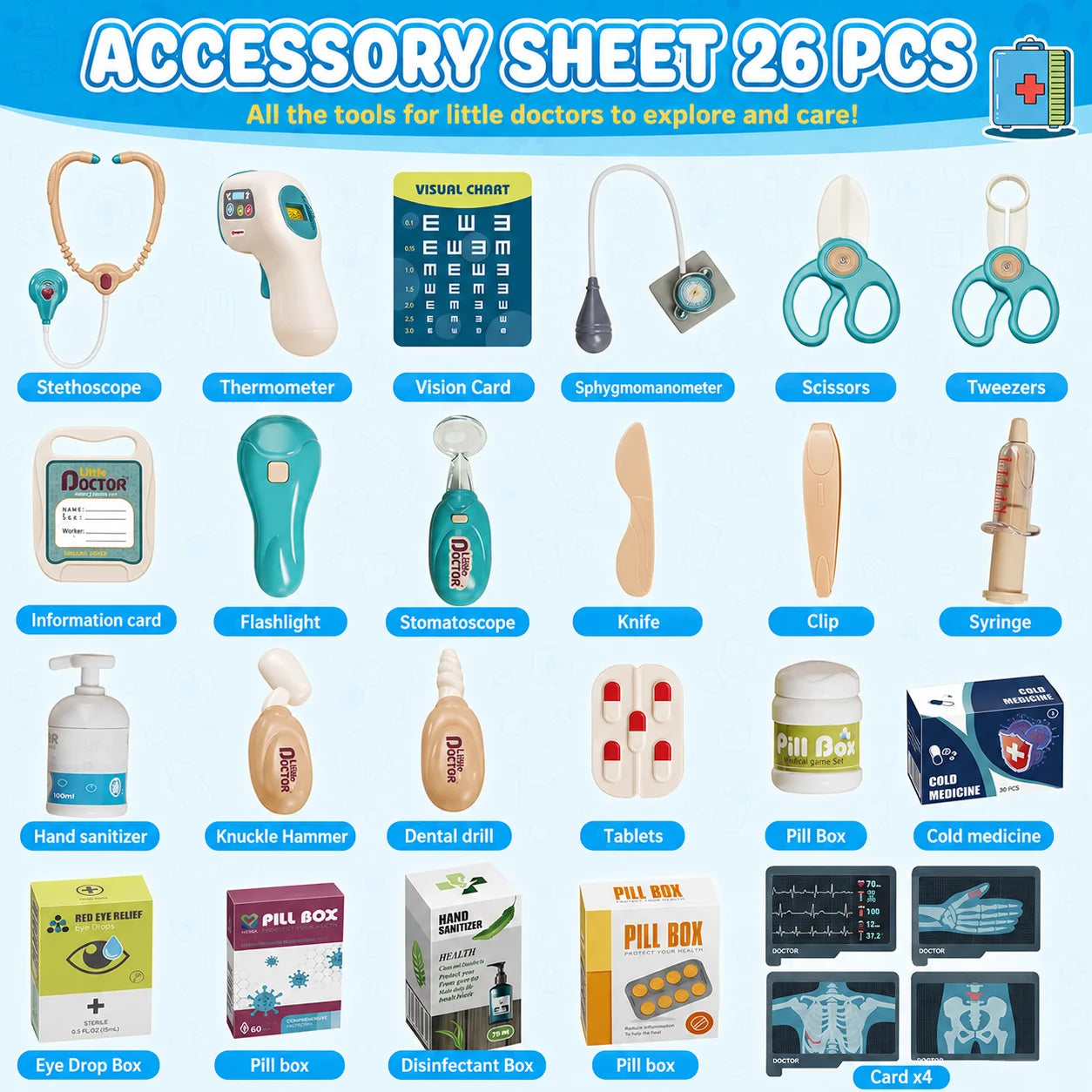 26-Piece Doctor Playset