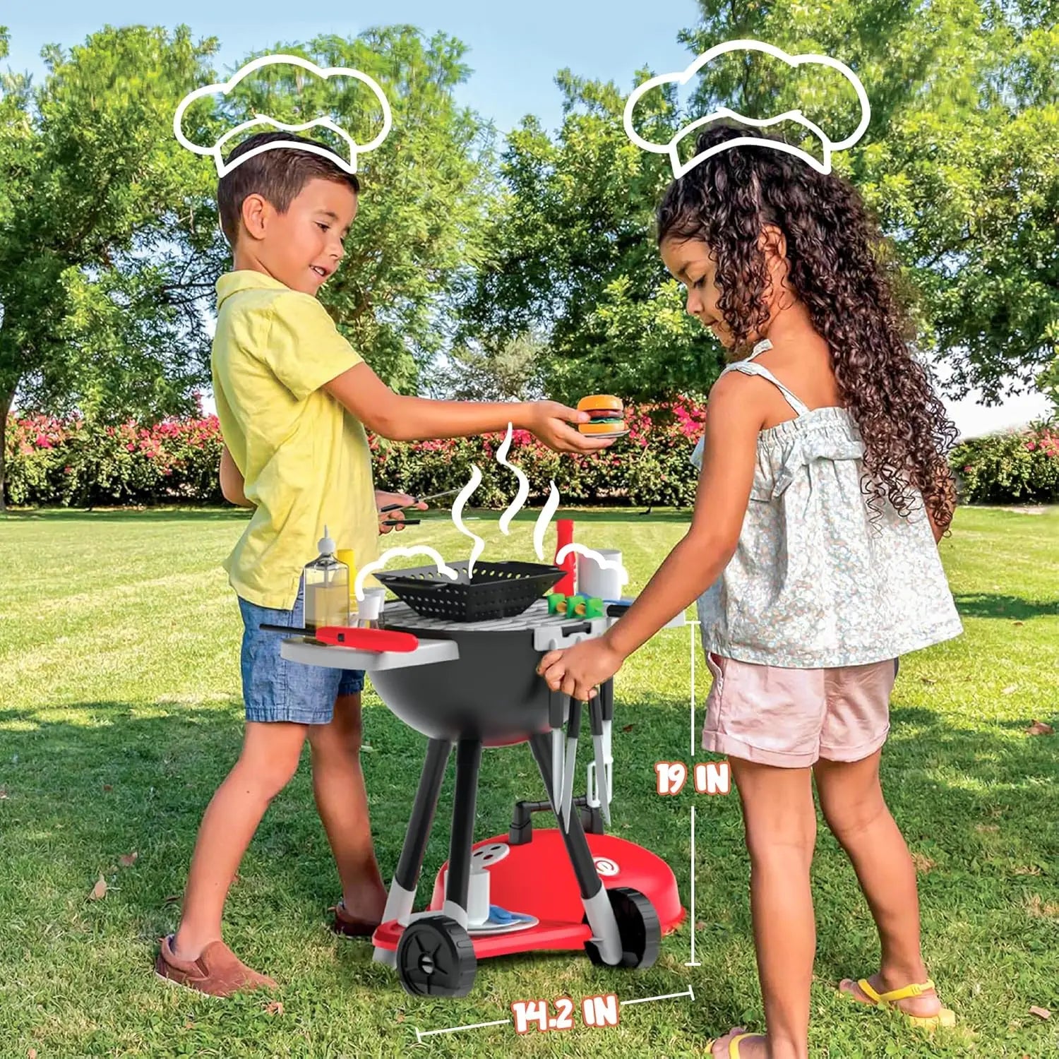 34 PCS  BBQ Play Grill