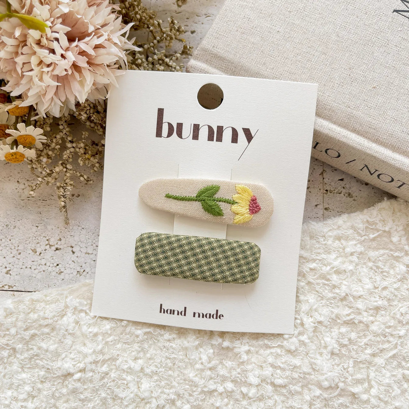 Sweet Embroidery Children Hair Clip