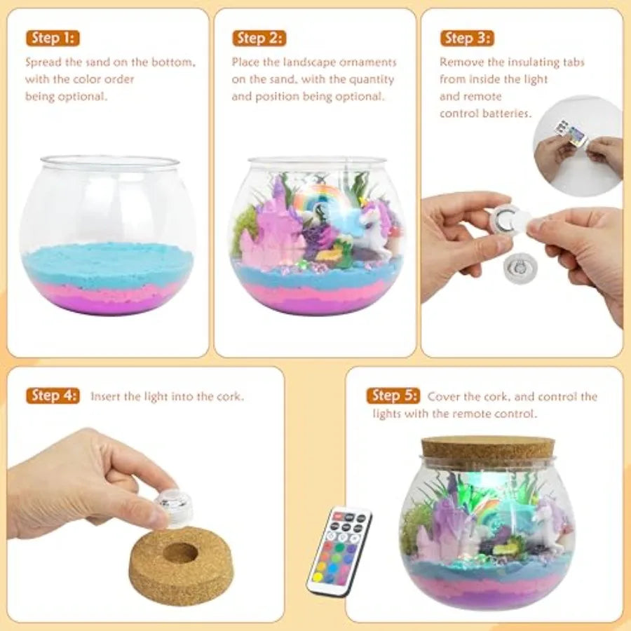 Light-Up Unicorn Terrarium Gifts