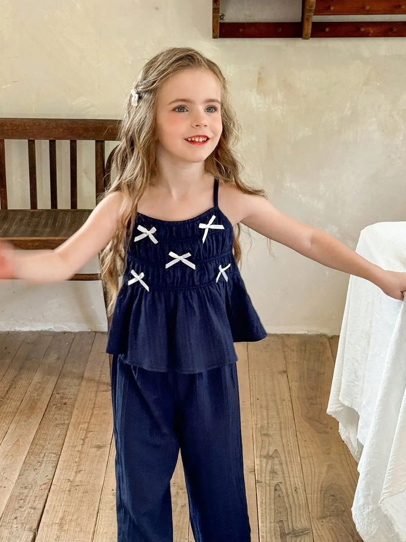 Two Piece Summer Jumpsuit For Girl