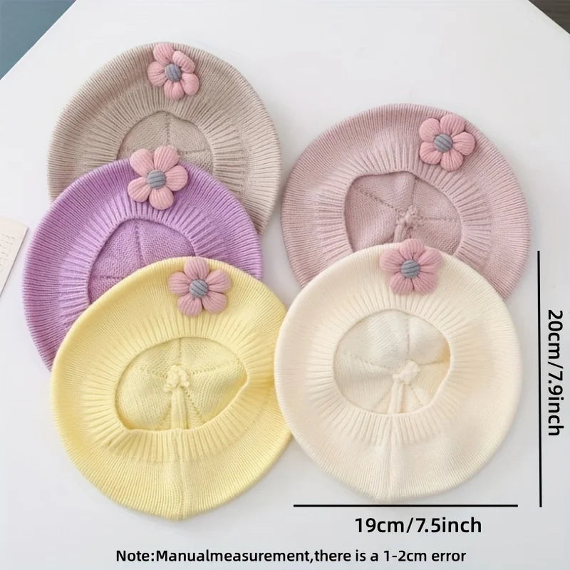 Warm Knitted Baby Beret Hat