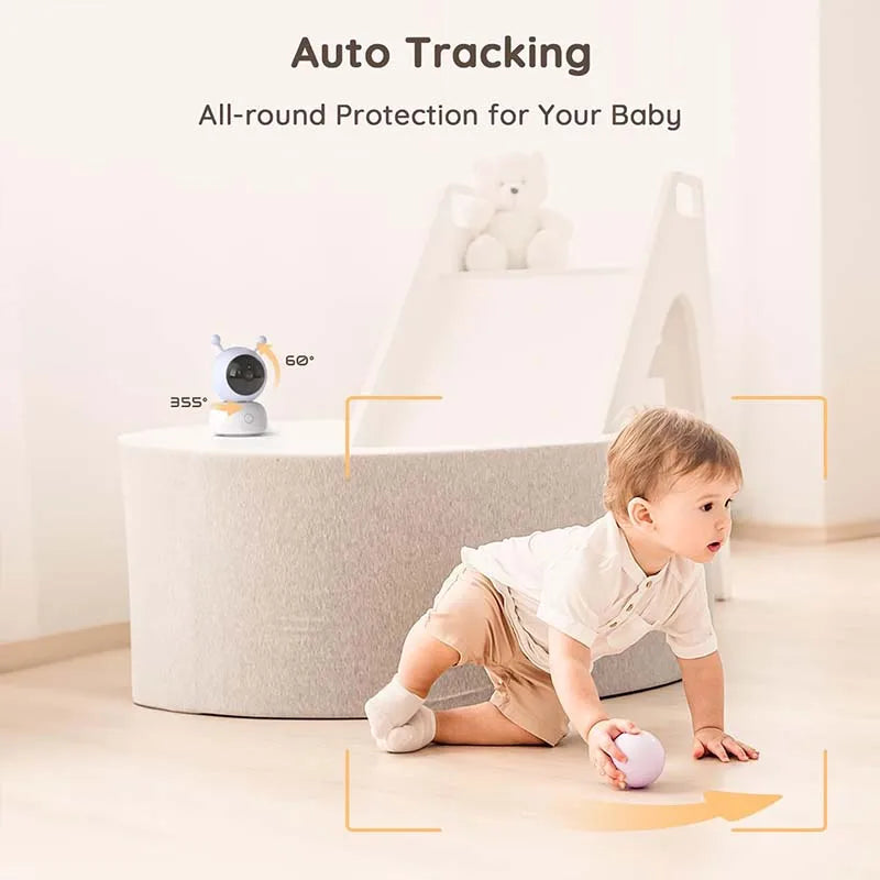 2K 5'' Screen Control Wifi  Baby Monitor Camera