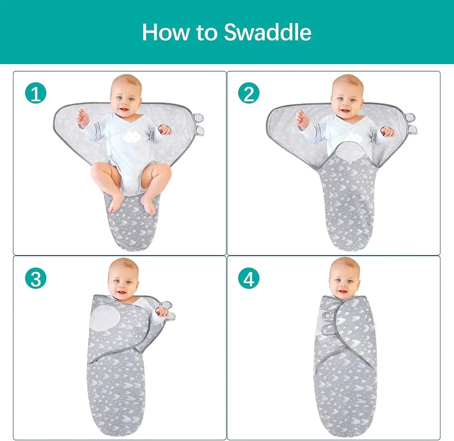 Organic Cotton Baby Swaddles for Newborns