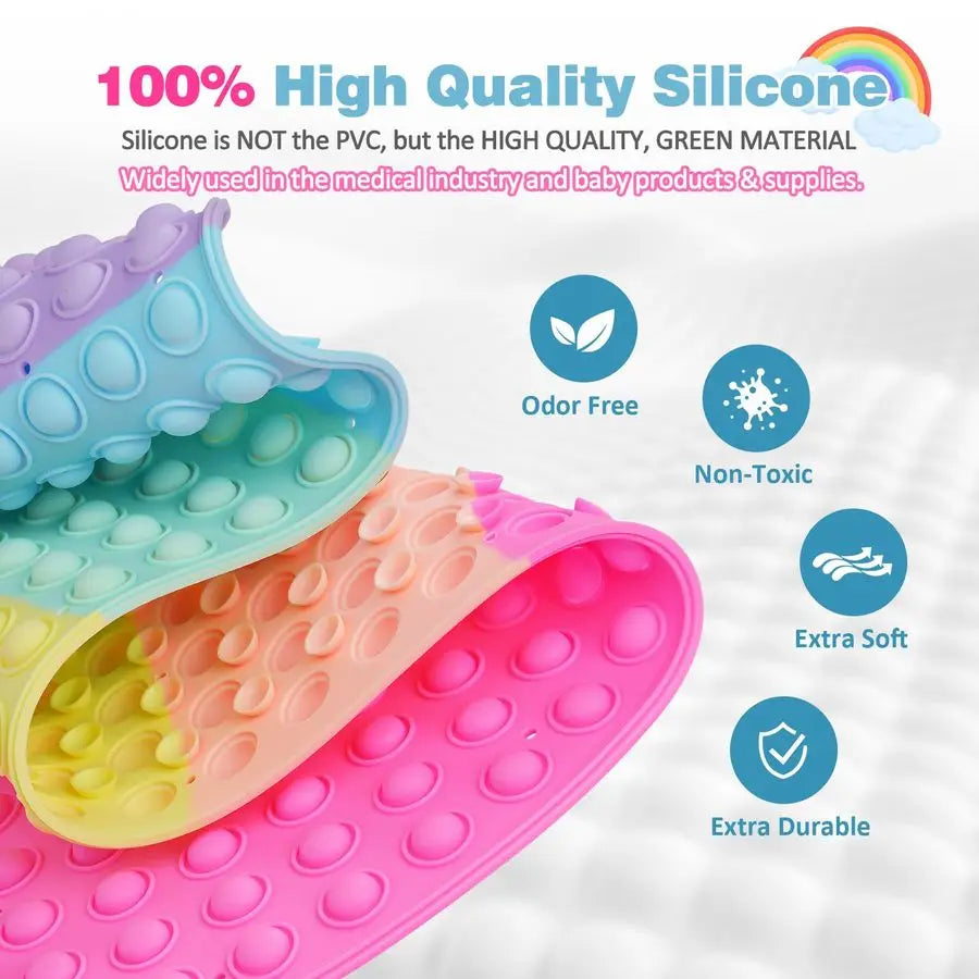 Large NonSlip  Bubble Bath Mat for Kids