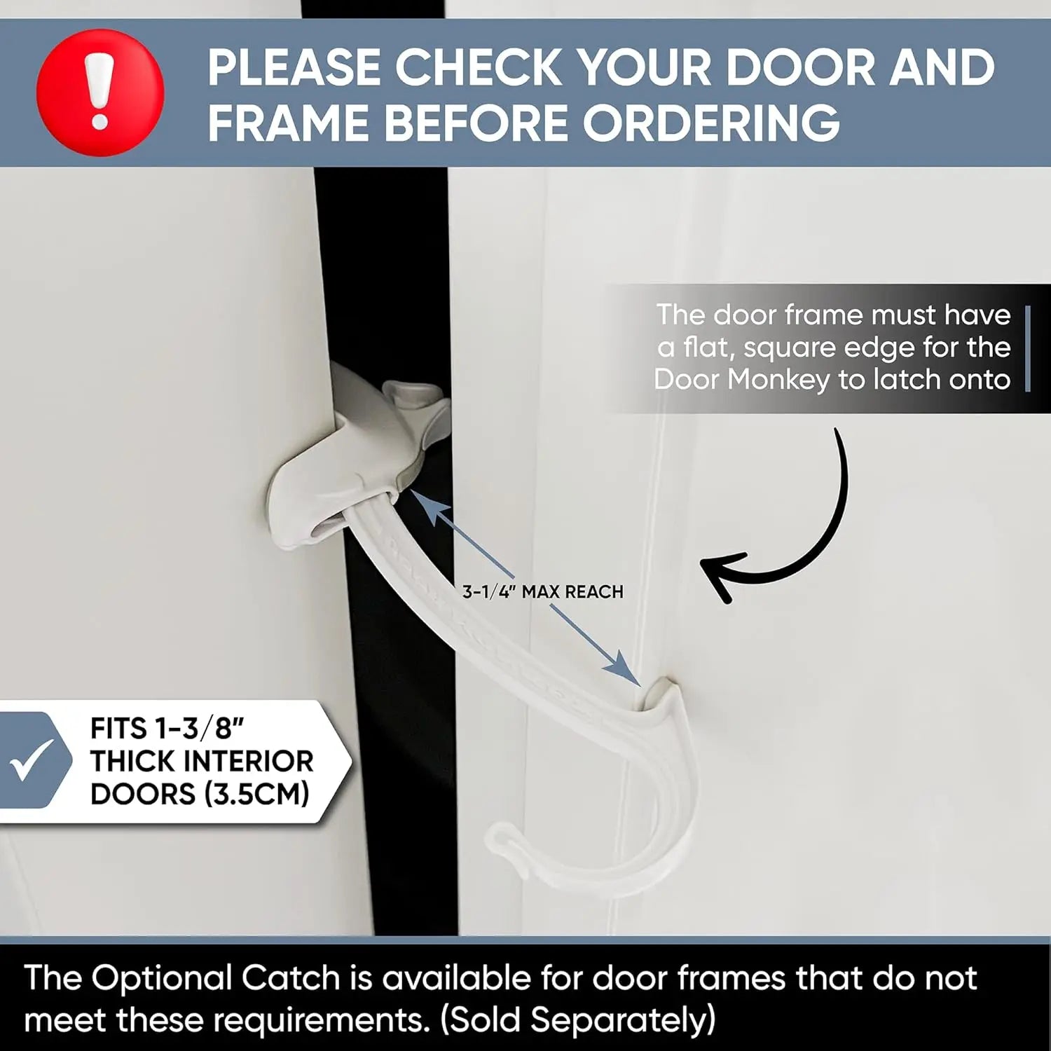 Child Proof Door Lock & Pinch Guard