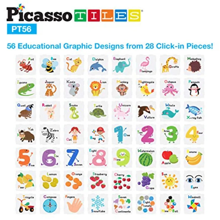 Magnetic Building Blocks with Tiles