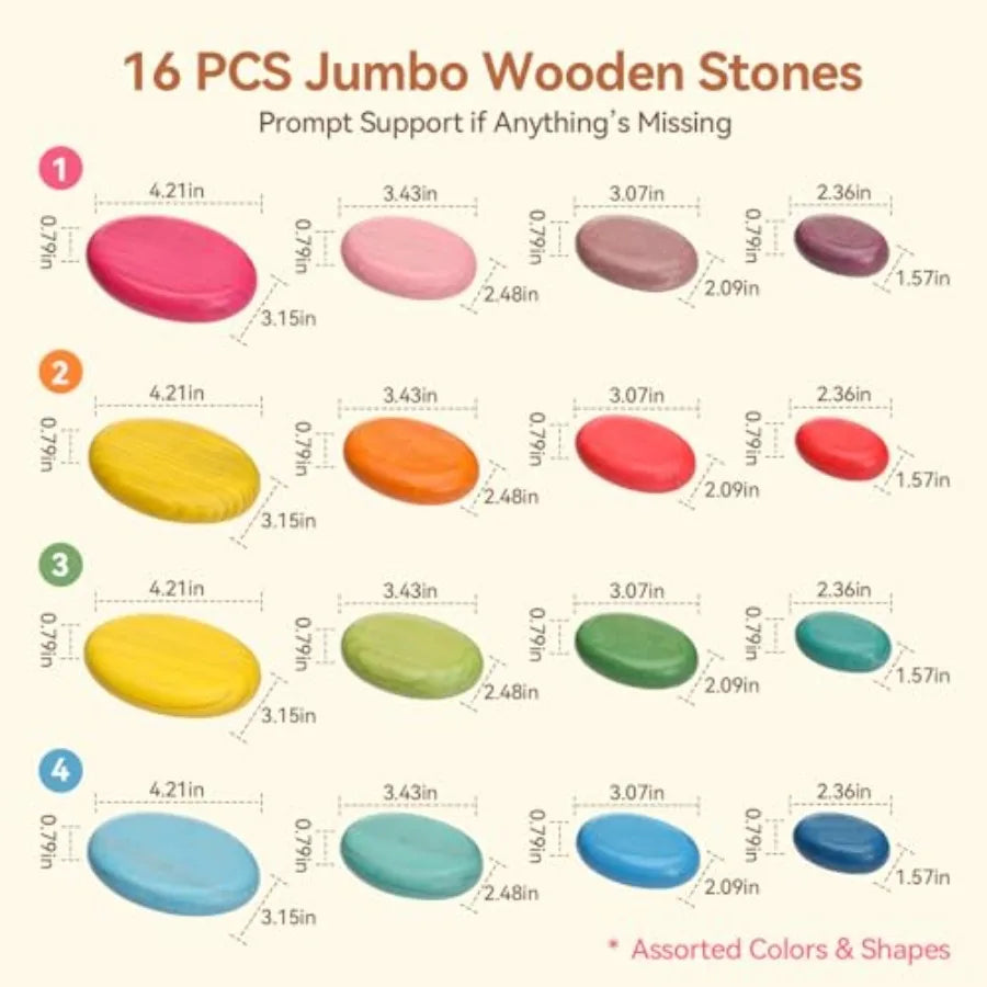 Extra-Large Stacking Rocks for Toddlers