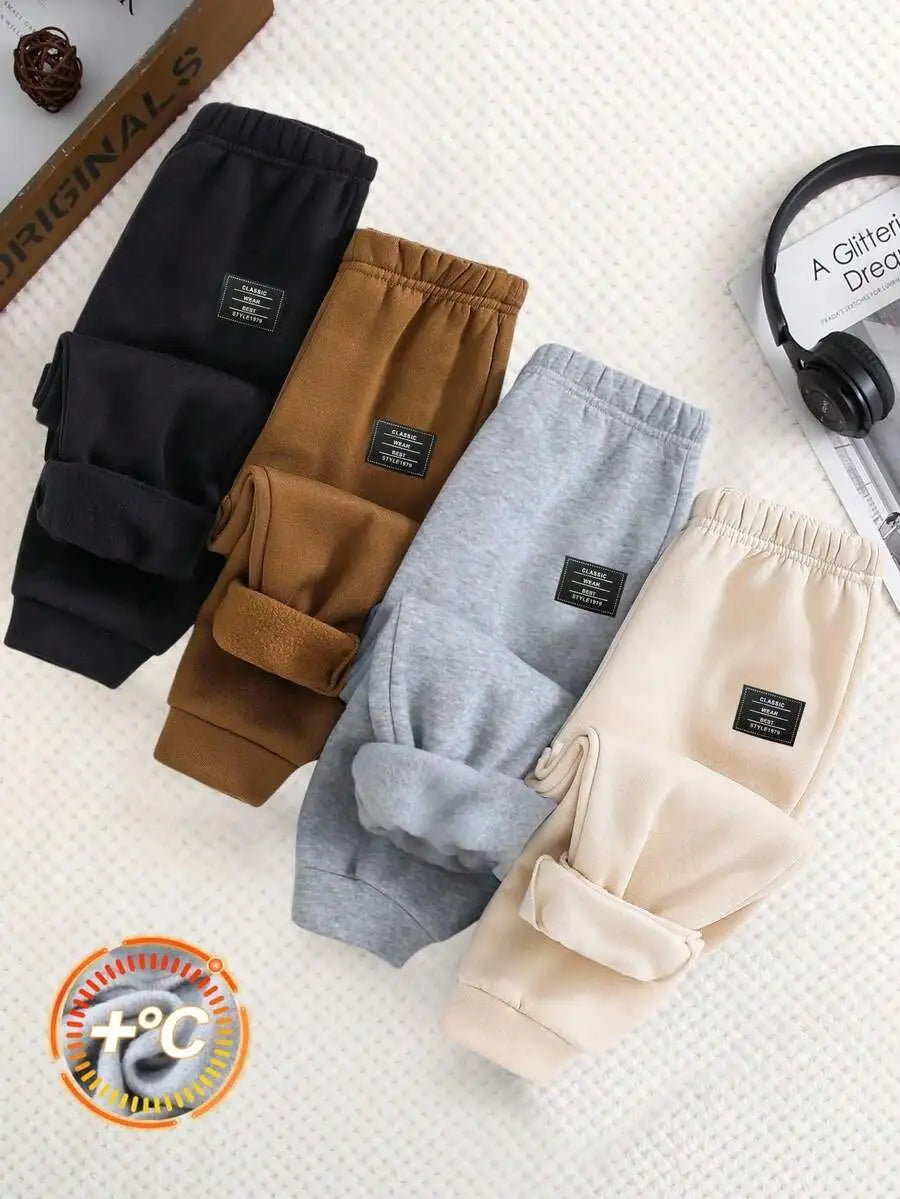 4-Pack Kids Fleece-Lined Jogger Pants