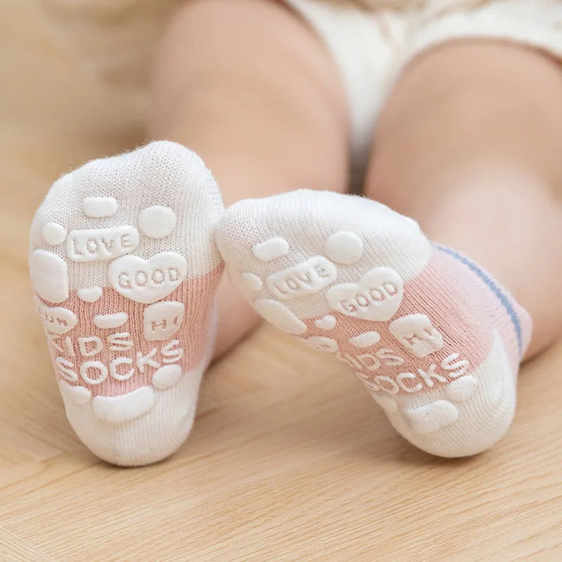 5 Pairs Kids Non-slip Socks