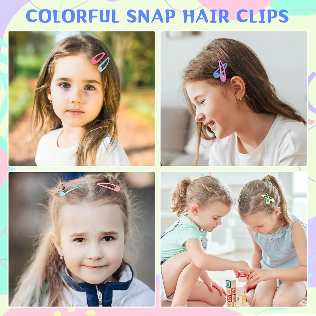 120 Pcs Colorful  Barrettes