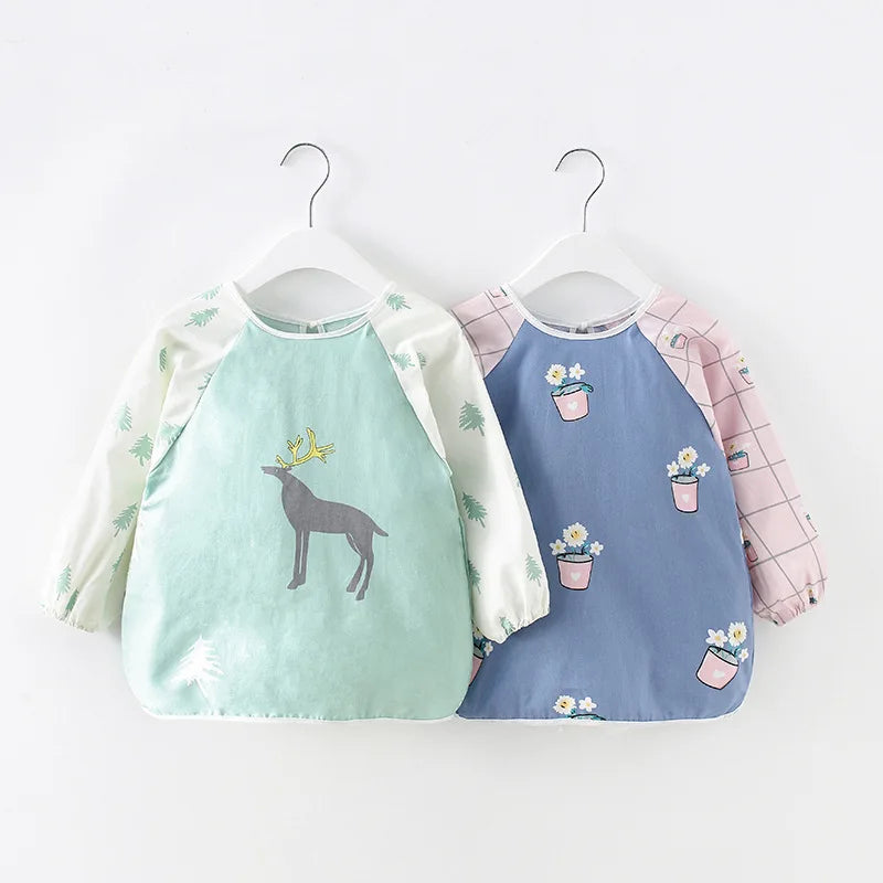 Waterproof Long-Sleeve Apron Bib