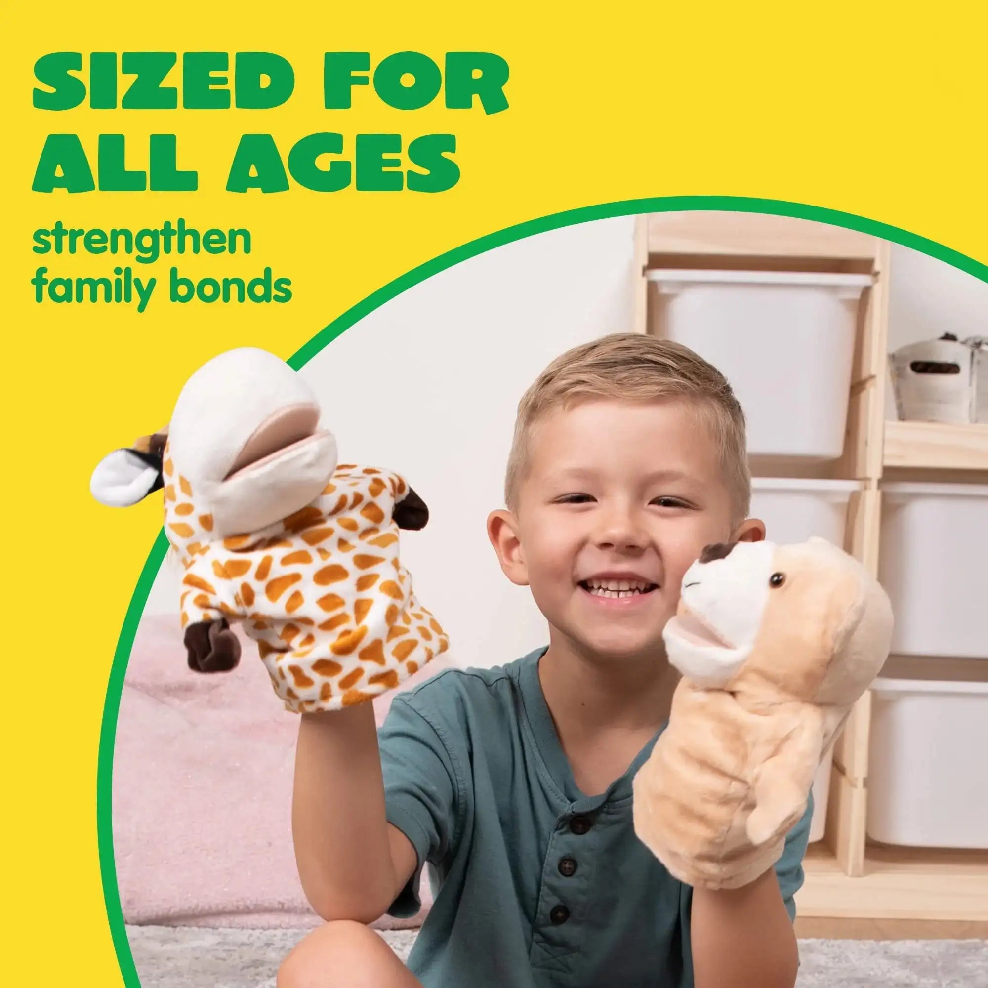 6Pcs Kids  Animal Hand Puppet