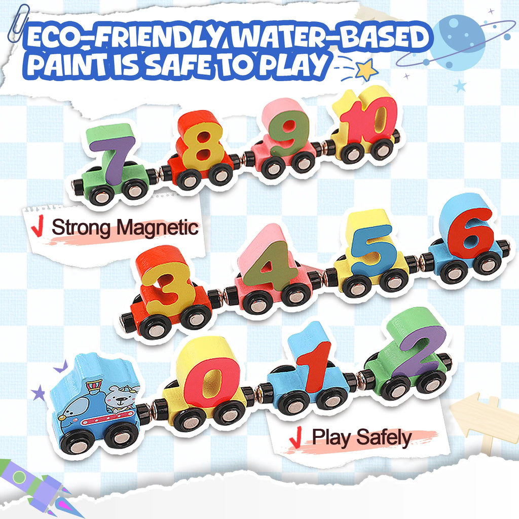 12PCS Magnetic Digital Train