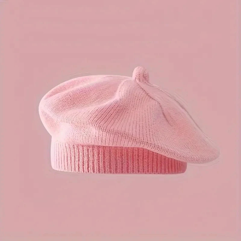 Warm Knitted Baby Beret Hat